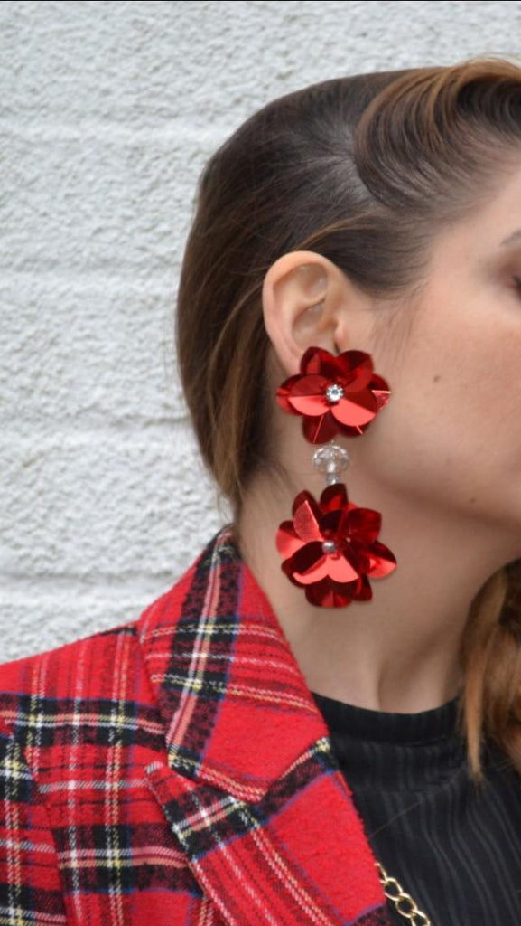 Two flowers earrings - Beyond Label
